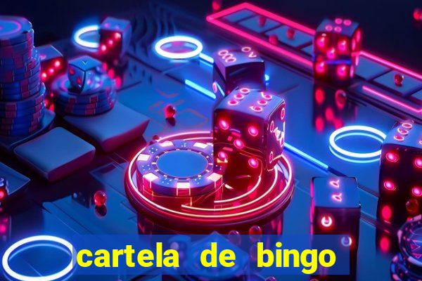 cartela de bingo cha de bebe